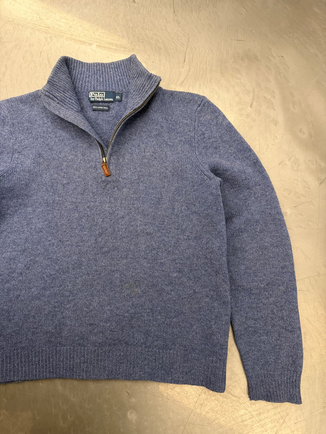 1990s POLO RALPH LAUREN 폴로램스울 하프집업스웨터 상품이미지5