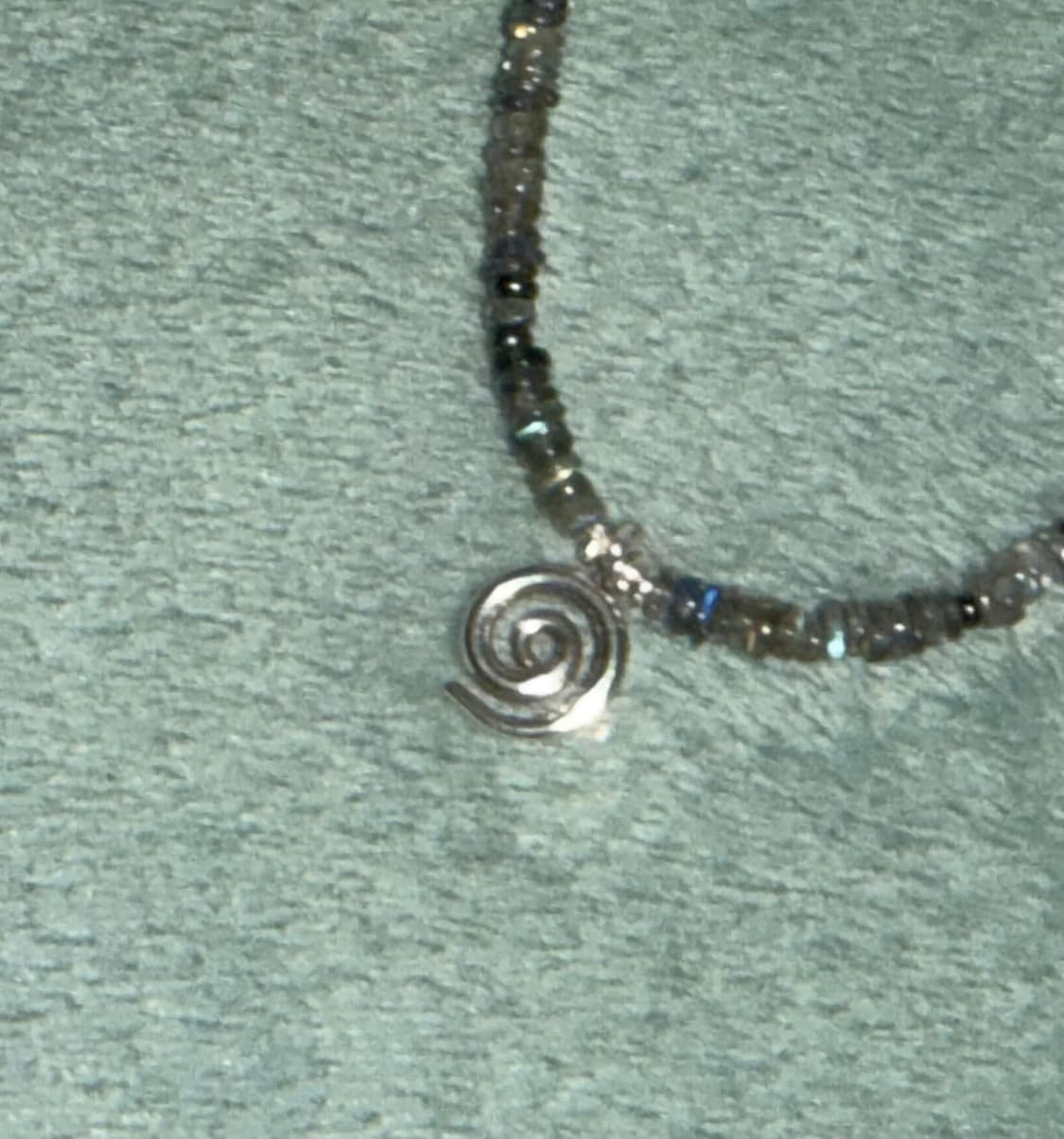 [rrrocnoc] eternal paeum 천연석 카렌실버 목걸이 상품이미지1