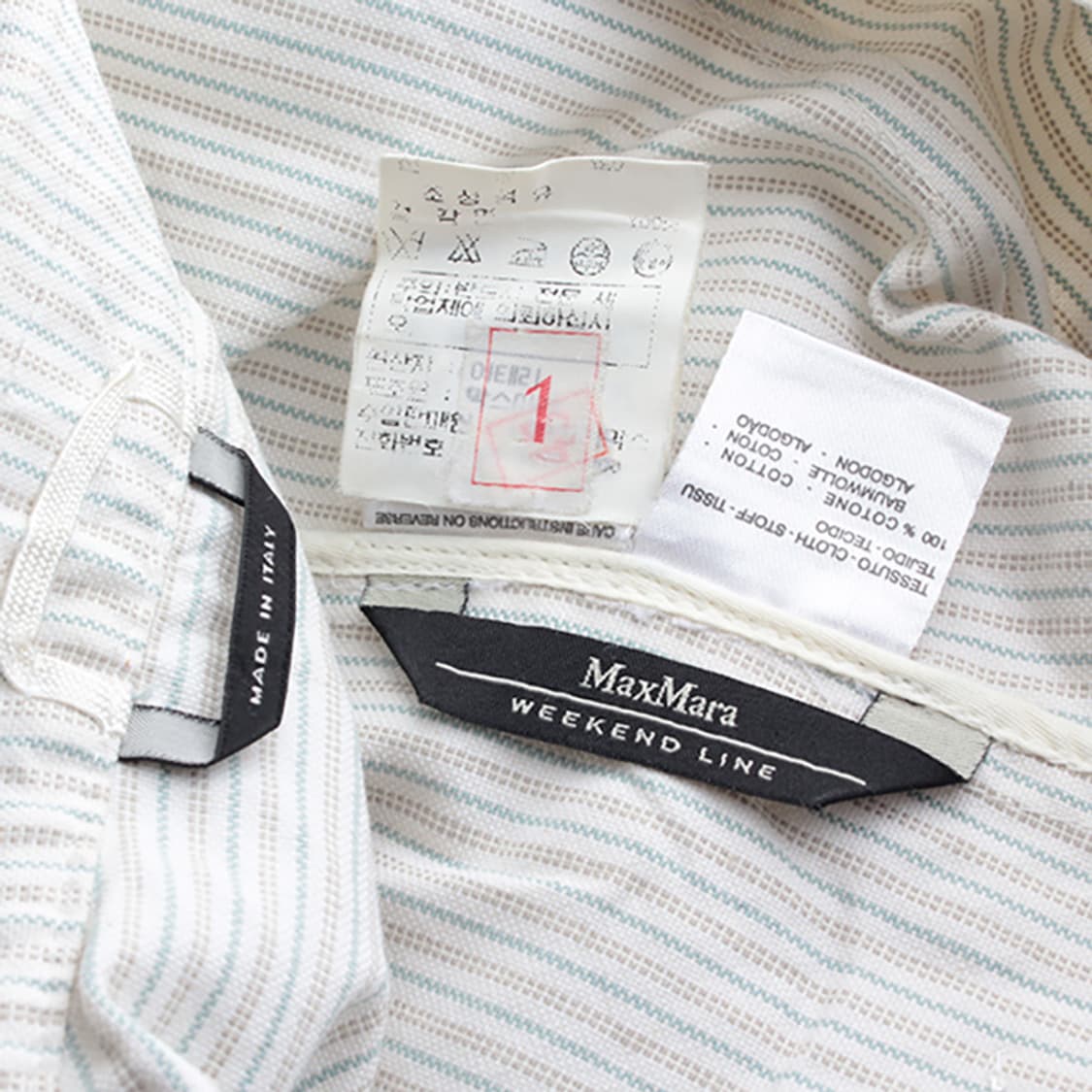 막스마라 위크엔드 순면 스트라이프 자켓 44 상품이미지3