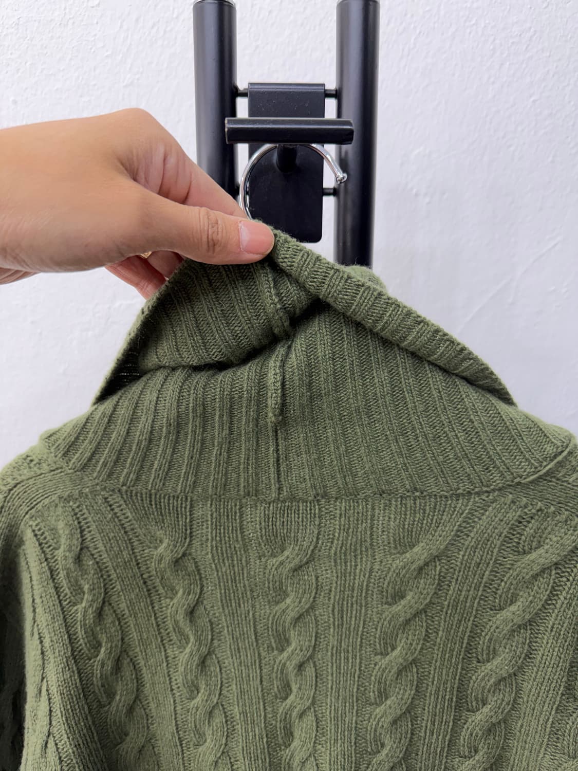 정품) 막스마라 캐시미어 꽈배기 니트 가디건 M 상품이미지5