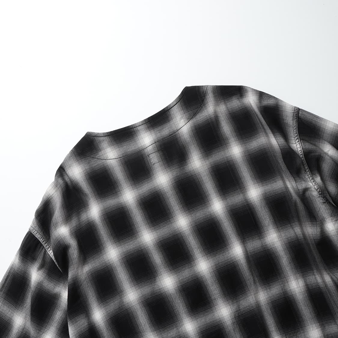 HINSON Ombre Check Zip S/S Shirt 상품이미지9