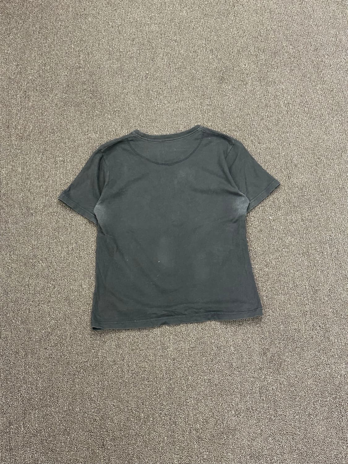 OS)Burberry vintage 여성 블랙 레터링 반팔 상품이미지5