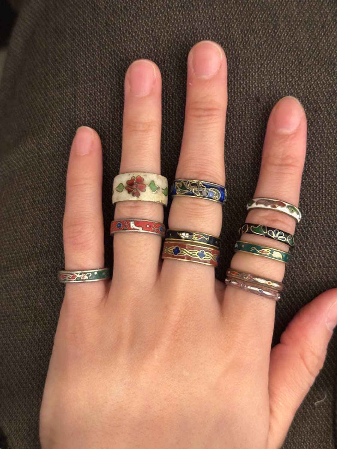 빈티지 플라워 볼드 링 반지 상품이미지1