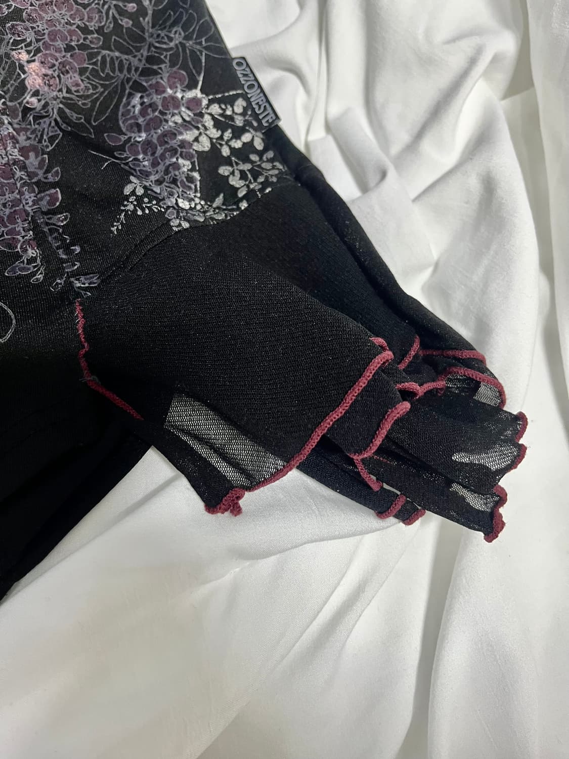 오즈온 레이스 트림 블랙 치파오 (디테일 장난아님) 상품이미지5