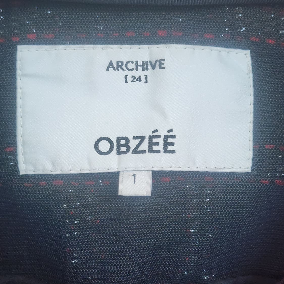 OBZEE 레드 체크 트위드 자켓 상품이미지3