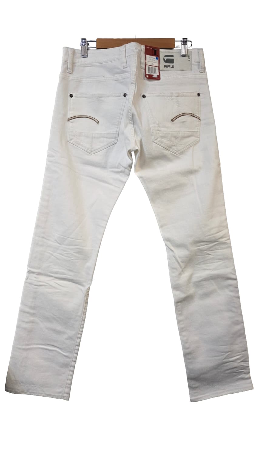 G-Star 화이트 데미지 청바지(W33/L32)남여공용 상품이미지2