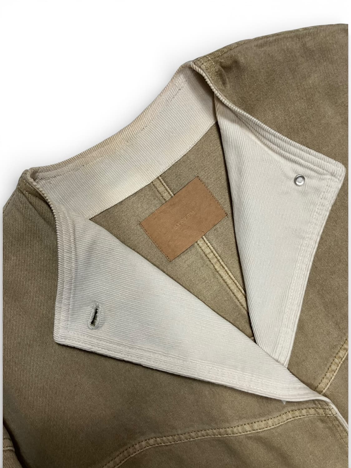 시스템 코튼 베이지 코트 S 상품이미지4