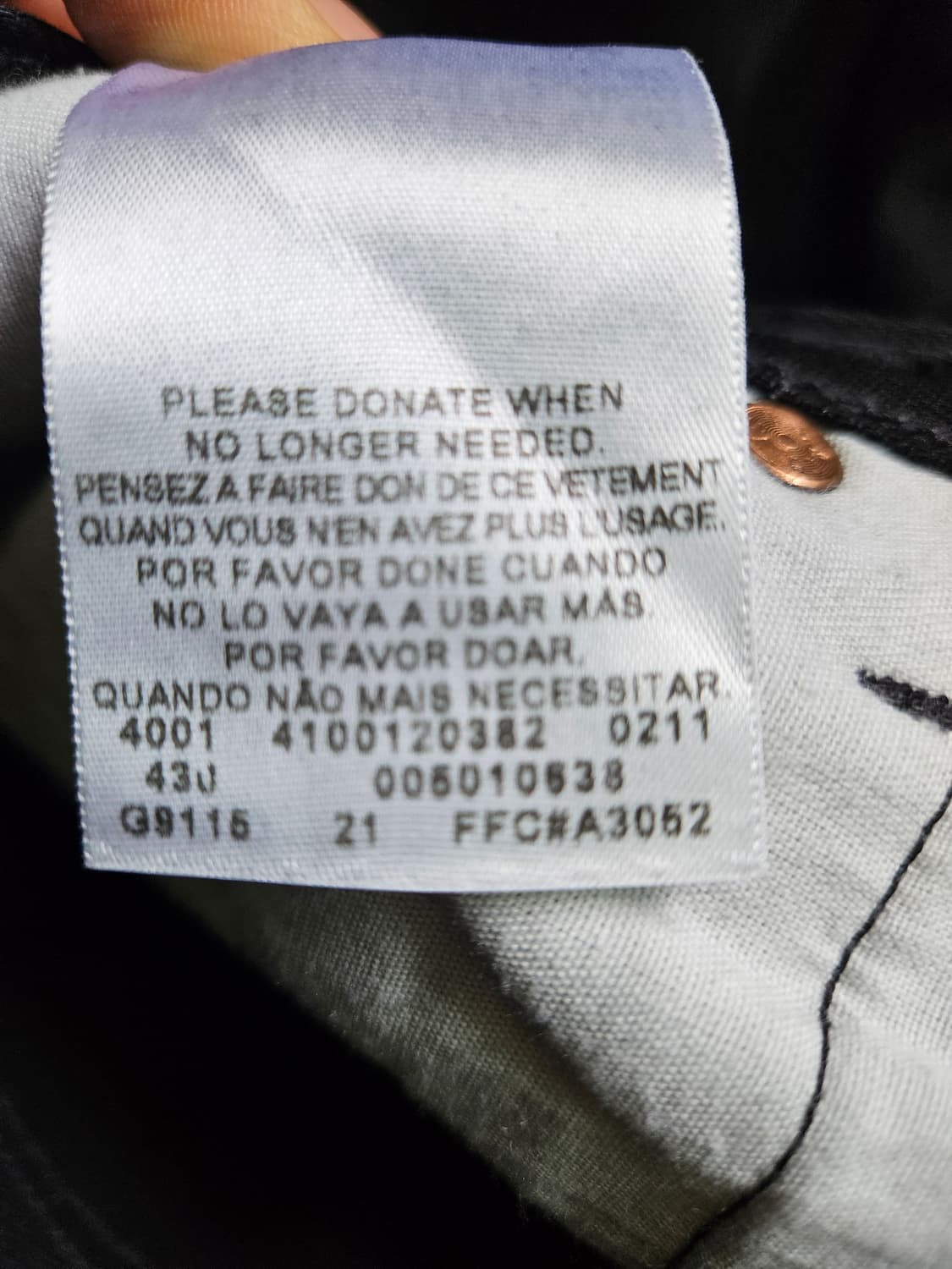 Levis 501 33x32 블랙진 리지드 리바이스 상품이미지10