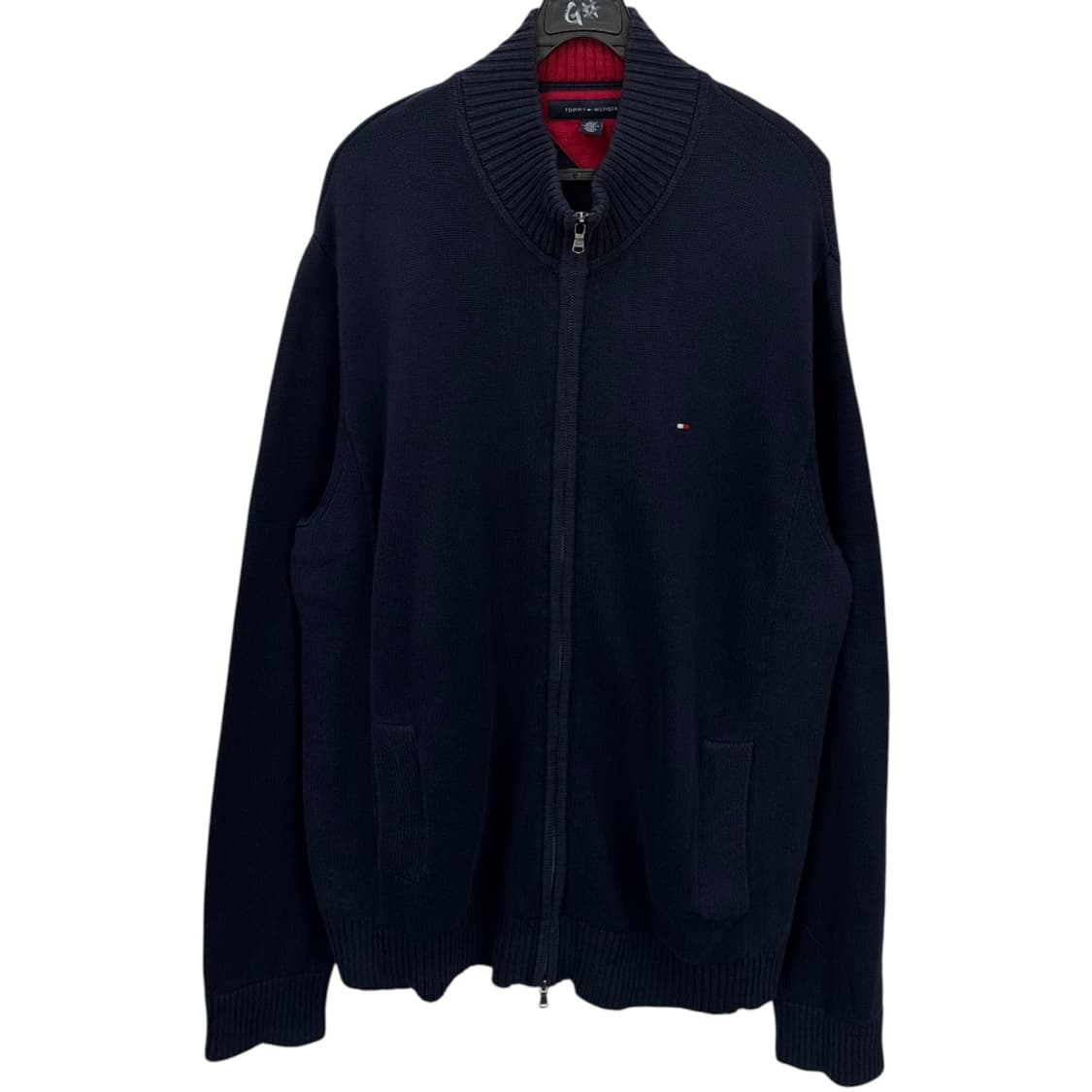 타미힐피거 울 니트 집업 상품이미지1