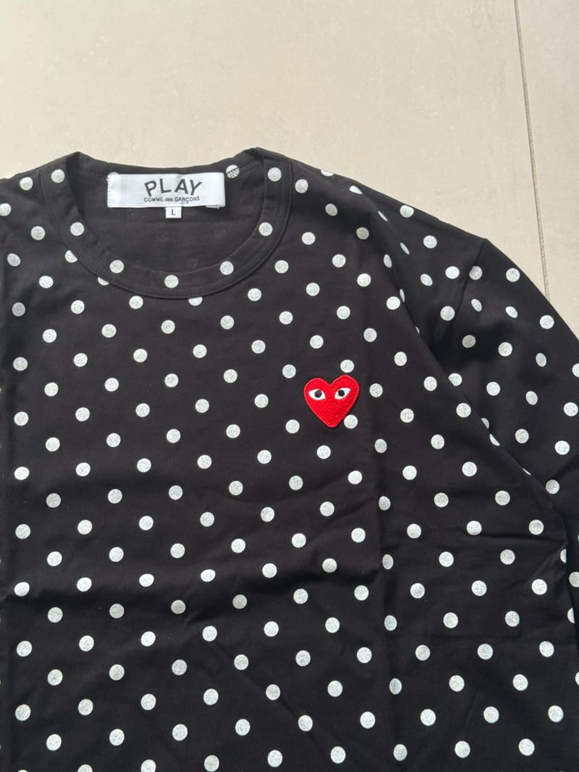 DOT HEART TEE 도트 하트 티셔츠 상품이미지2