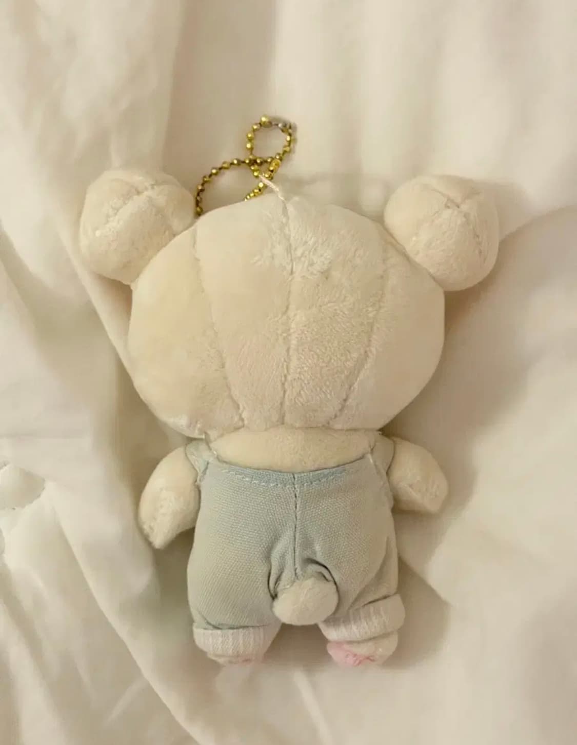 산엑스 농부 코리락쿠마 멜빵 인형 마스코트 키링 상품이미지2