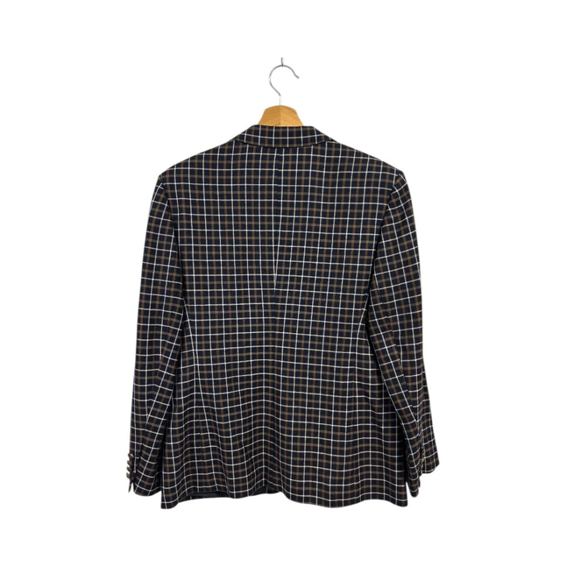 (S) 아쿠아 스큐텀 영국제 클래식 체크 울 블레이저 OB-005 상품이미지2