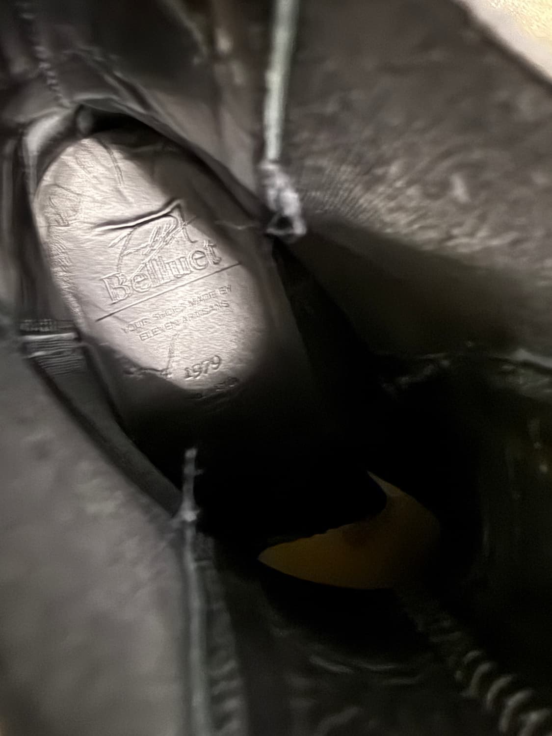 Belluet 블랙 가죽 첼시 부츠 상품이미지7