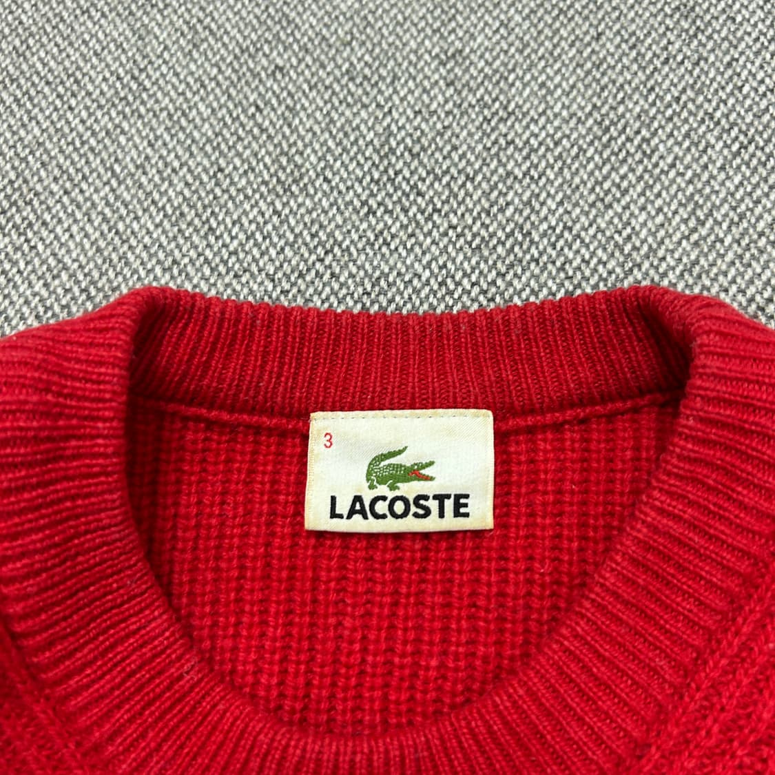 라코스테 레드 울 니트(3) 상품이미지2