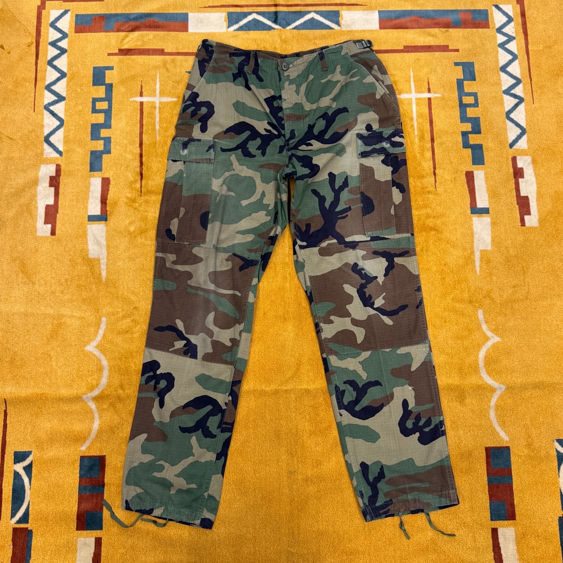 M/L 90s 우드랜드 카모 패턴 오리지널 미군 카고 팬츠 N 상품이미지1