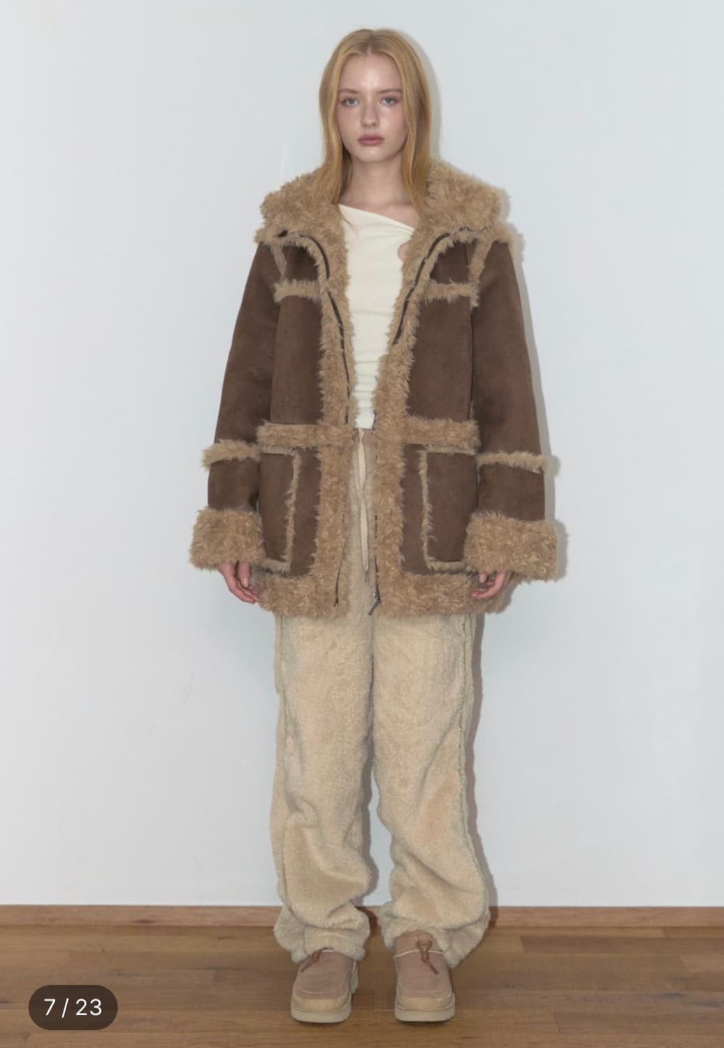 아수라 투웨이 후드 무스탕 상품이미지2