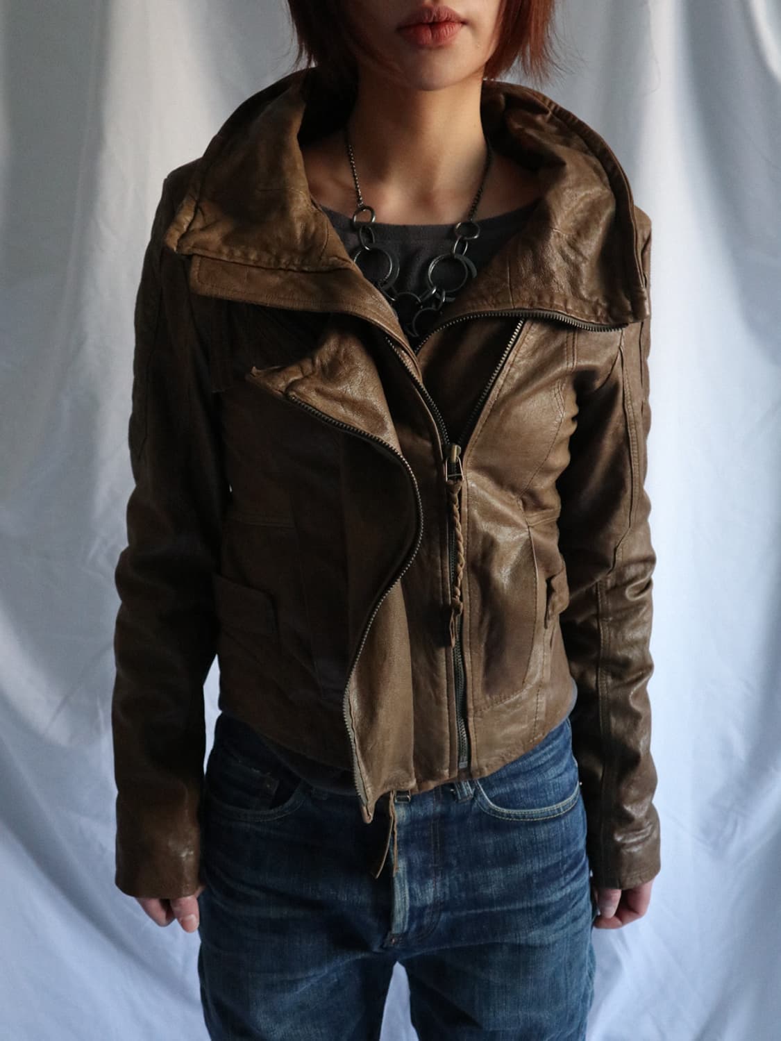 italian lambs skin leather jacket 상품이미지3