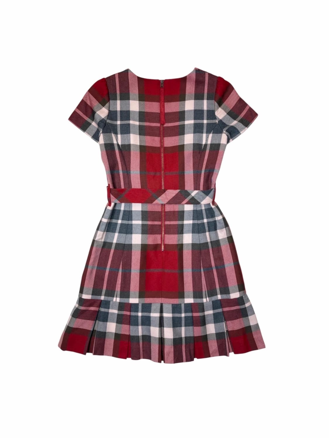 버버리 블루라벨 레드 체크 원피스  상품이미지7
