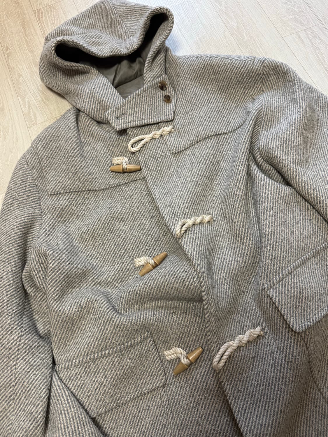 URU tokyo 우루도쿄 더플 코트 베이지그레이 2사이즈 상품이미지2