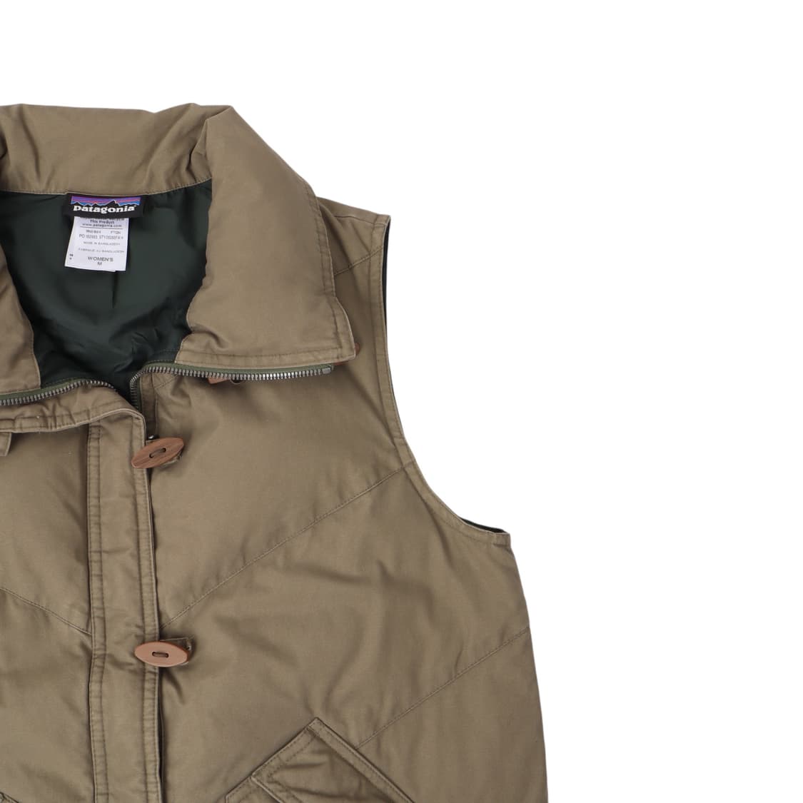 파타고니아 우먼스 캔버스 코튼 토글 덕다운 베스트 상품이미지3