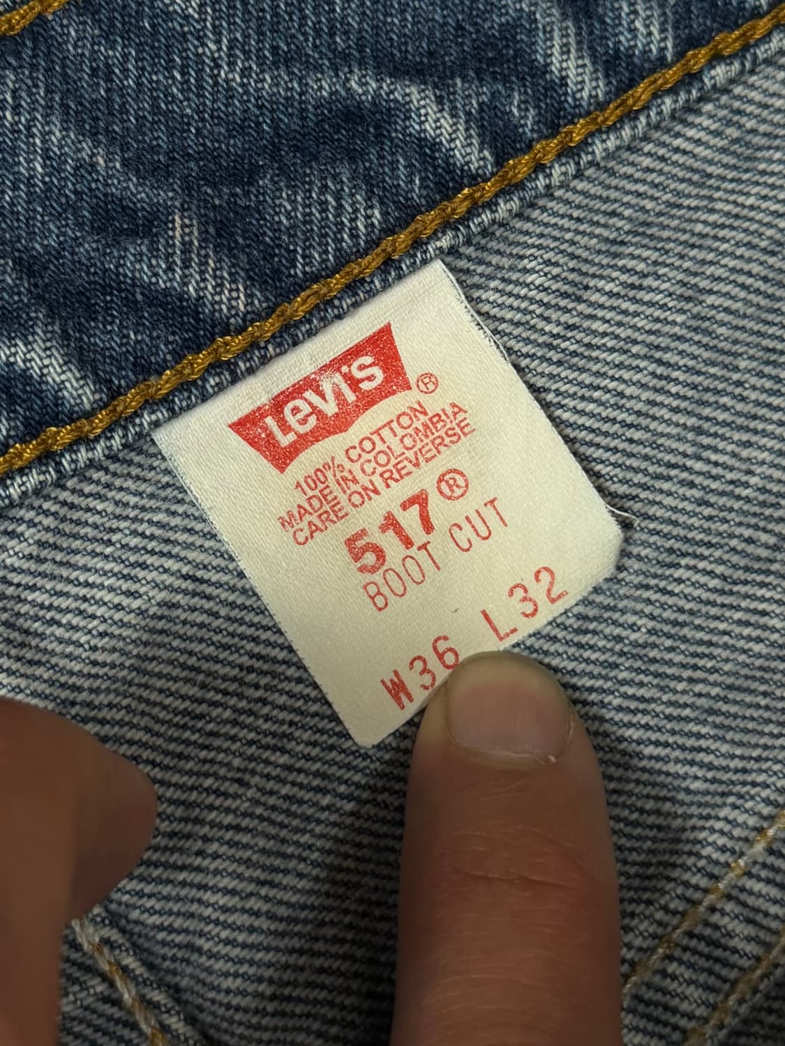 90’s 빈티지 리바이스 517 부츠컷 리바이스 청바지 상품이미지9