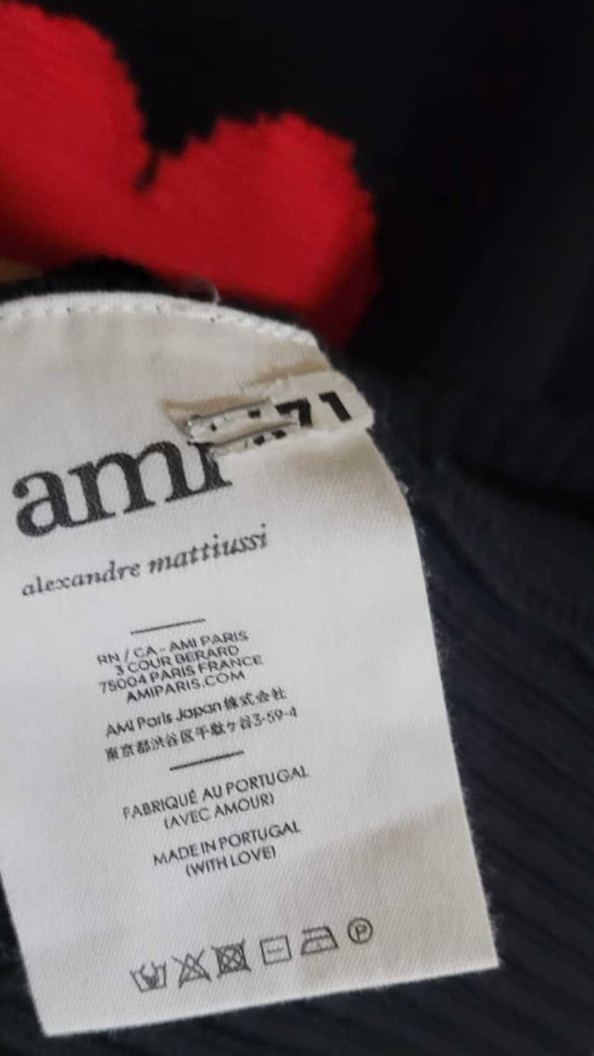 아미 인타르시아 빅하트 로고 니트 상품이미지2