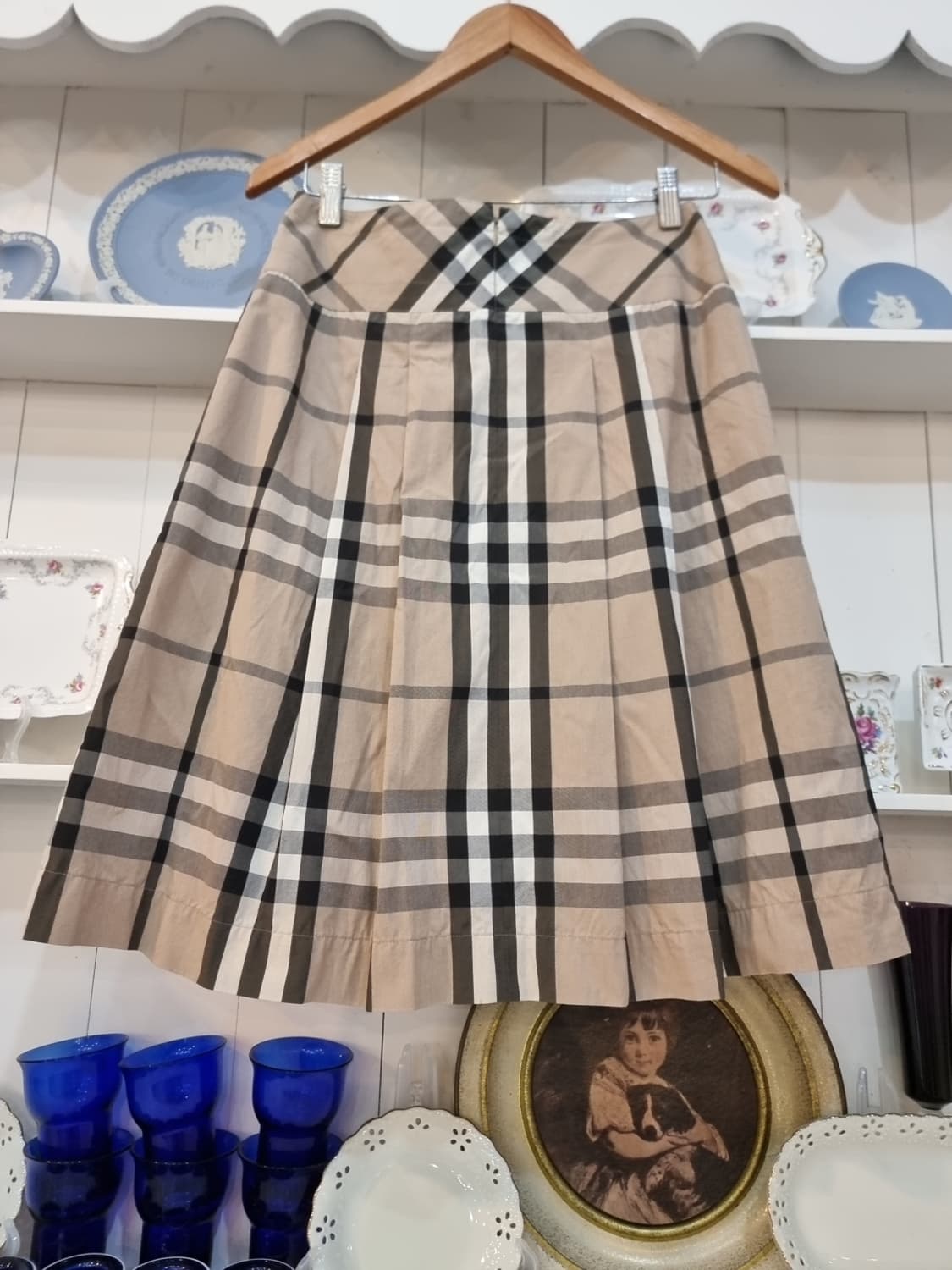 버버리 런던(BURBERRY LONDON) 체크 플리츠 스커트 상품이미지5