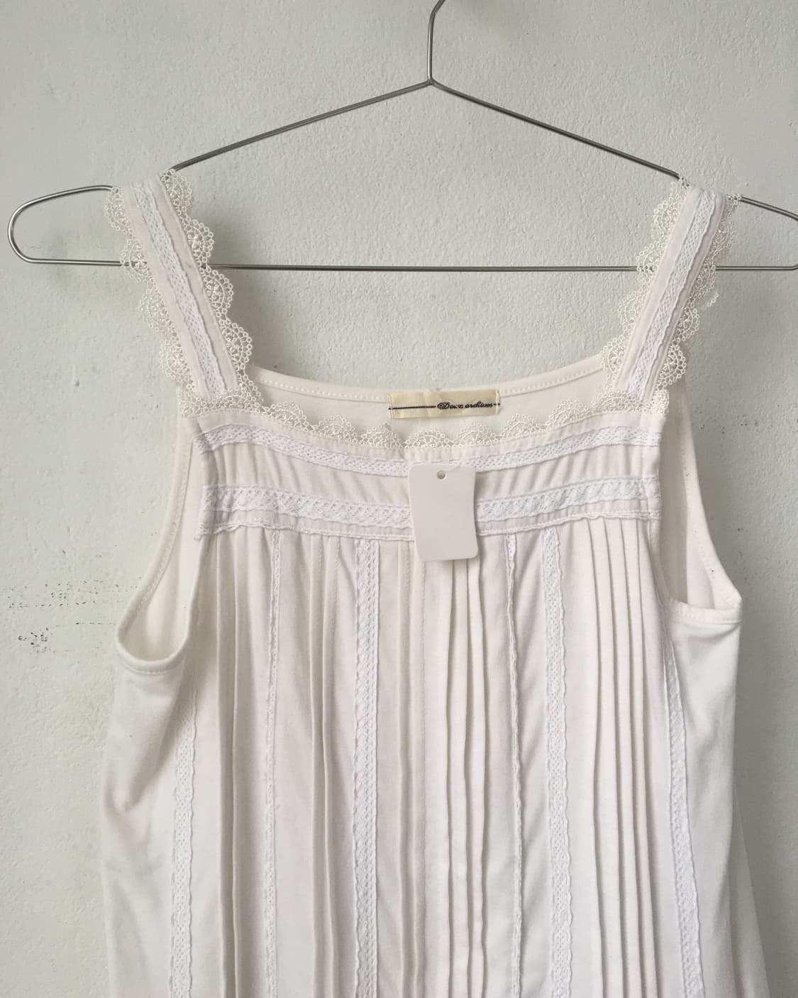 Lace trimming sleeveless 상품이미지3