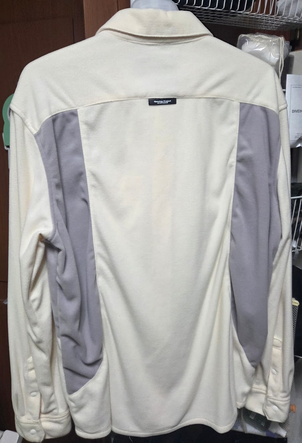 [새제품]오프닝프로젝트 소프트 플리스 셔츠 아이보리 2사이즈 상품이미지2