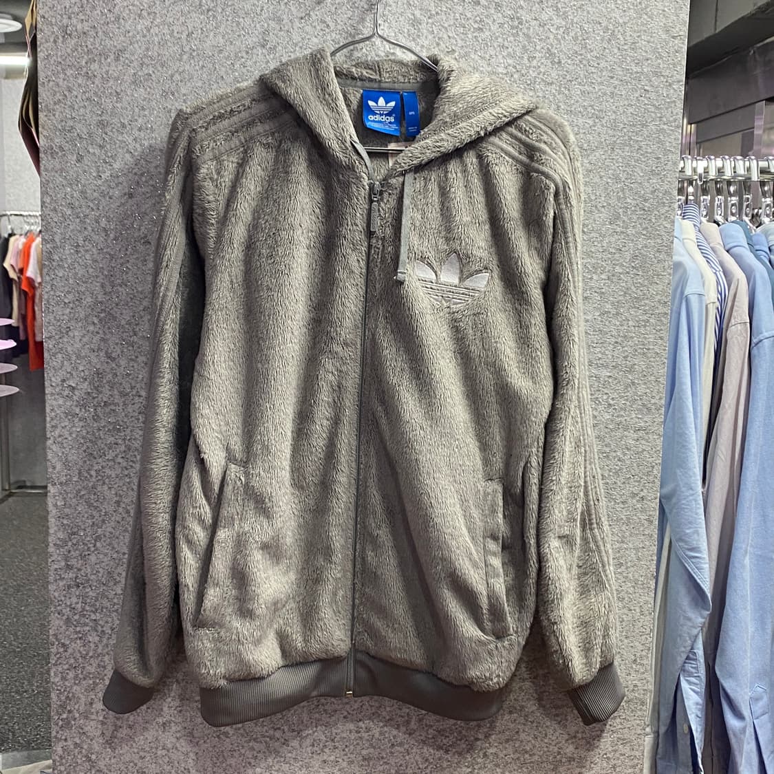 아디다스 파이어버드 도트로고 트랙탑 쉐르파 후디 B3431 상품이미지2