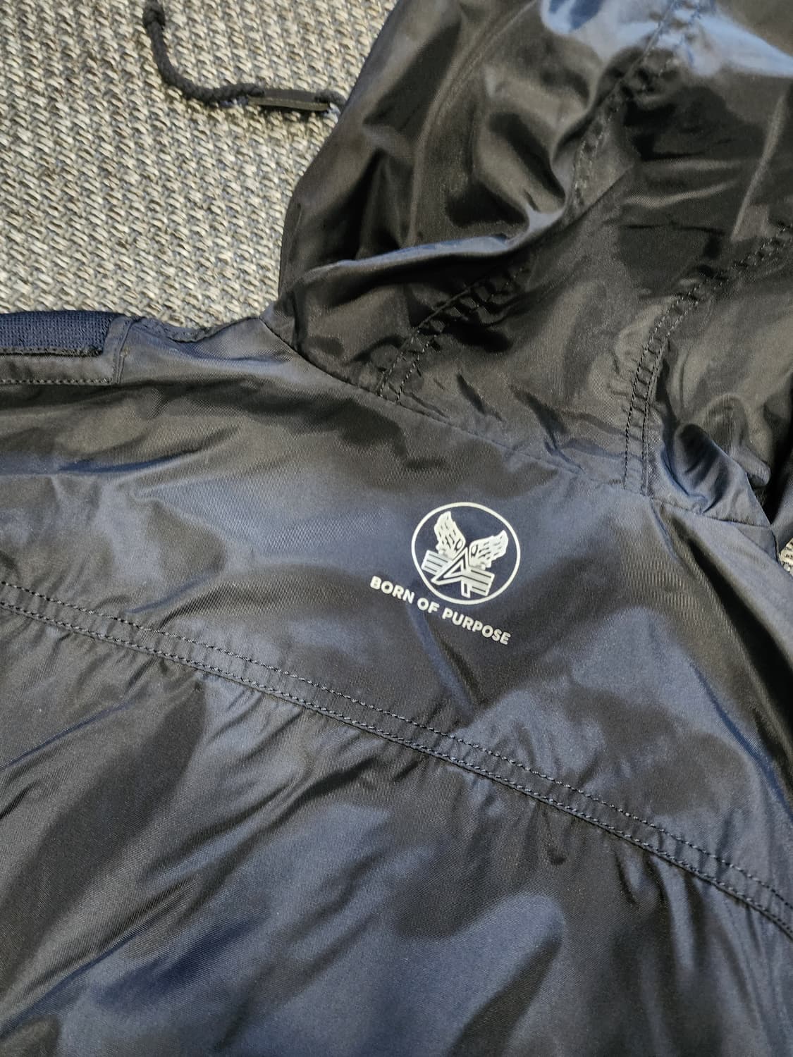 알파인더스트리 후드 MA-1 블랙 항공자켓 상품이미지9