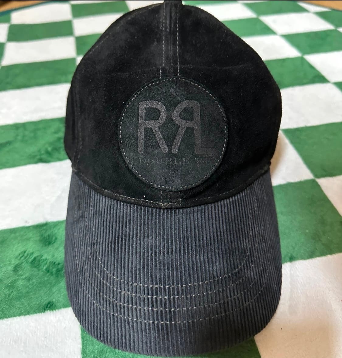 RRL 더블알엘 스웨이드 러프아웃 볼캡 블랙 상품이미지5