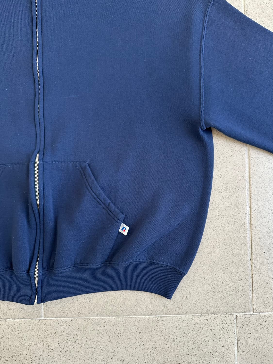 00s 빈티지 러셀 후드집업 네이비 XL 상품이미지3