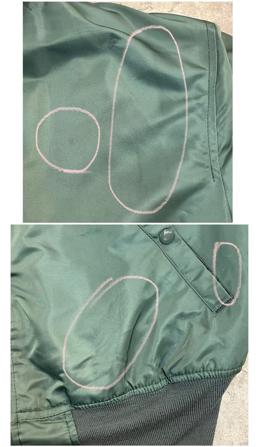 알파인더스트리 B—15D 플라이트 자켓 카키 M #csz3821 상품이미지5