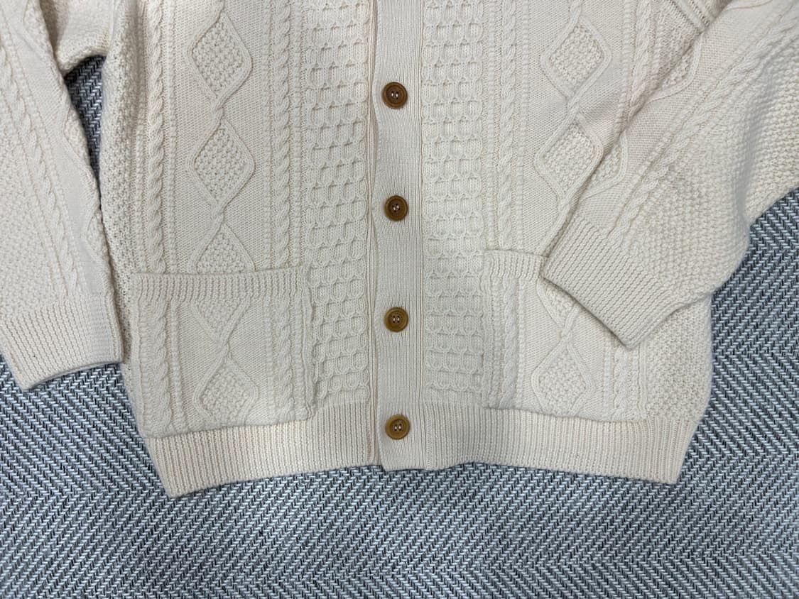 한림수직 가디건 아이보리 L(105) 상품이미지2