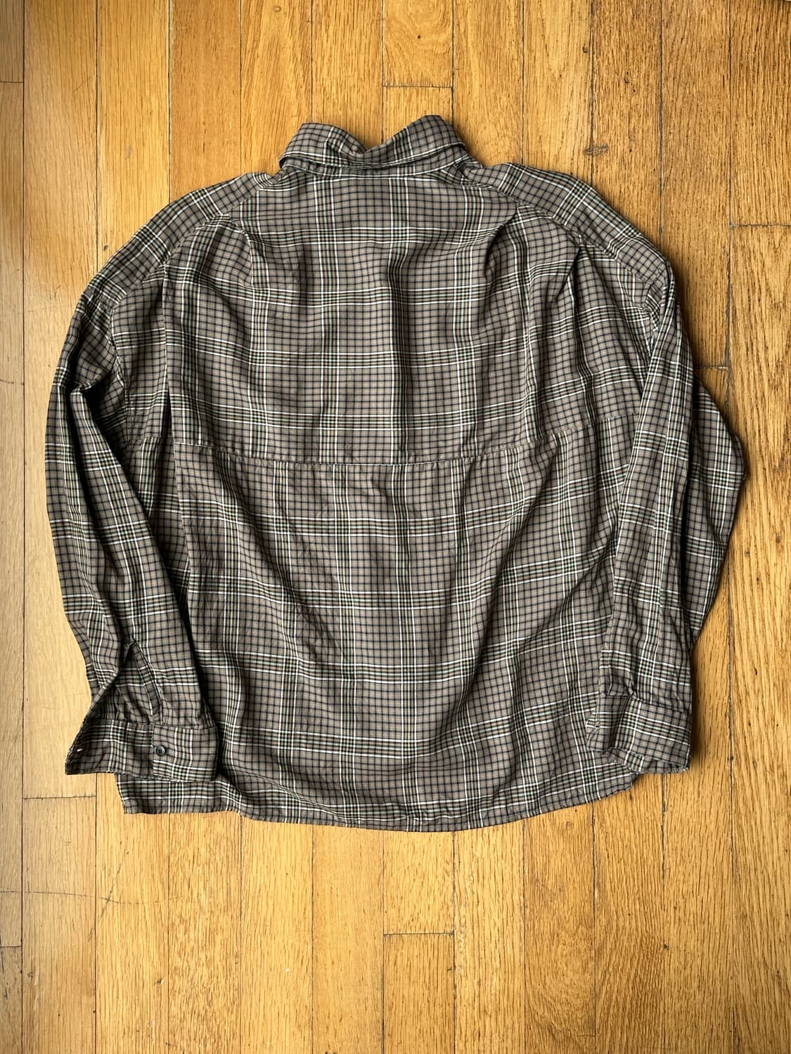 jieda check oversized cupro shirt 상품이미지2