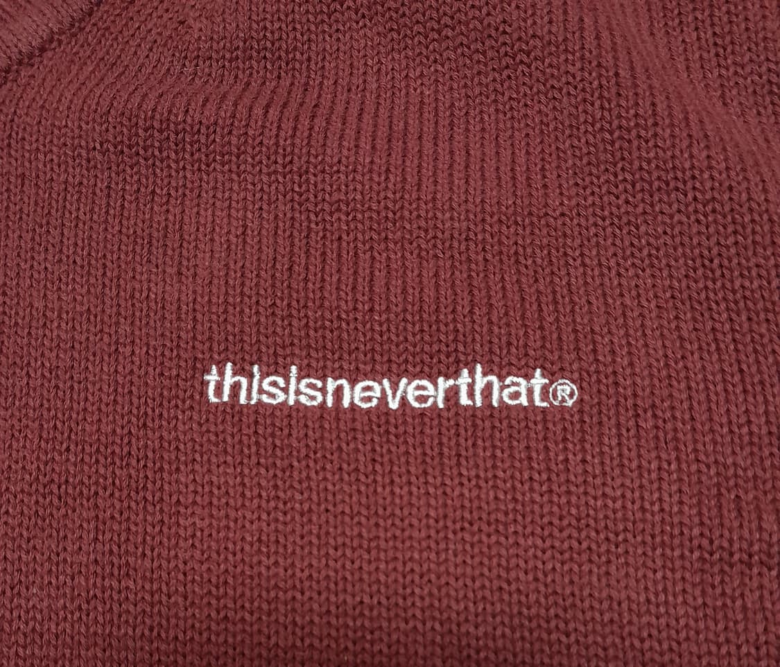 💥디스이즈네버댓 니트 베스트 버건디 (L)
 상품이미지5
