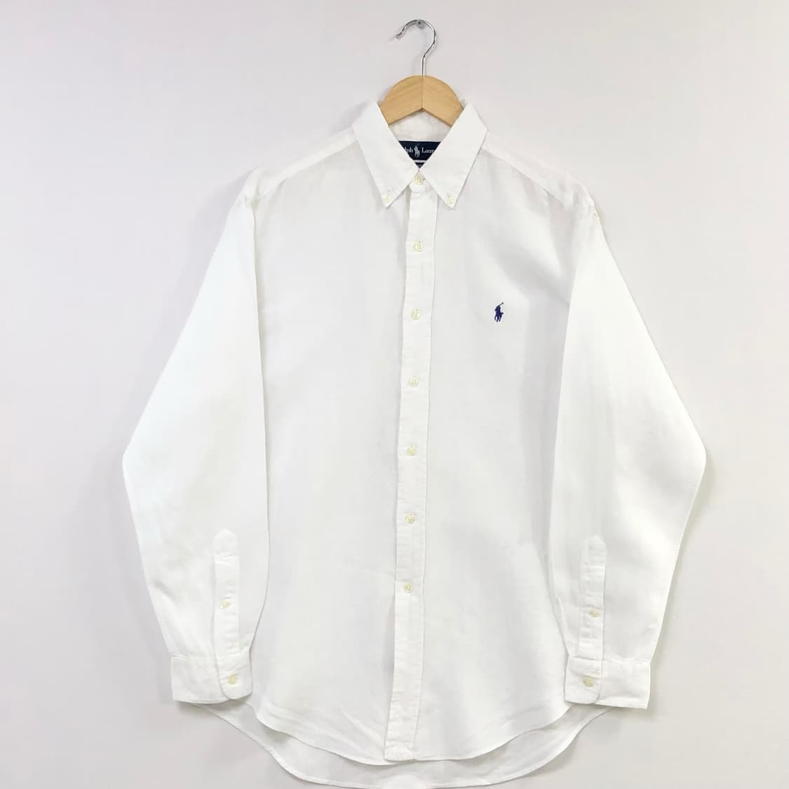 XL 폴로 린넨 화이트 셔츠 상품이미지2