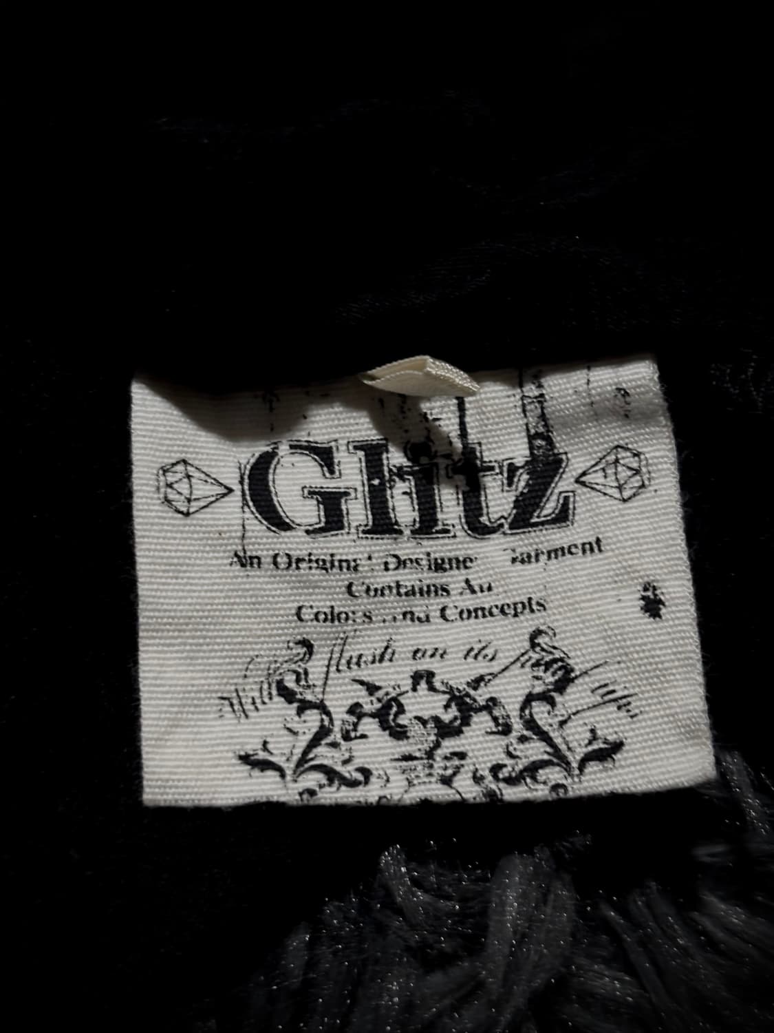 GLITZ 고딕 크로스 프린팅 레이스 블랙 반팔 티셔츠  상품이미지9