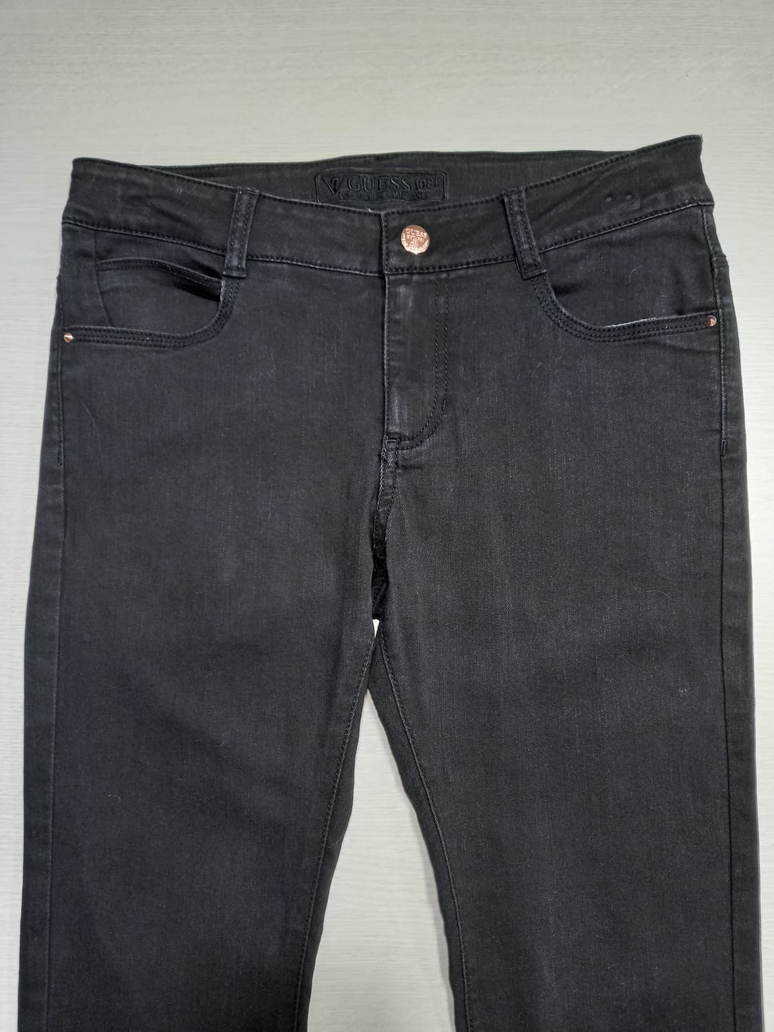 26 GUESS 밴딩 약골반 스판스키니 블랙 26-615 상품이미지3