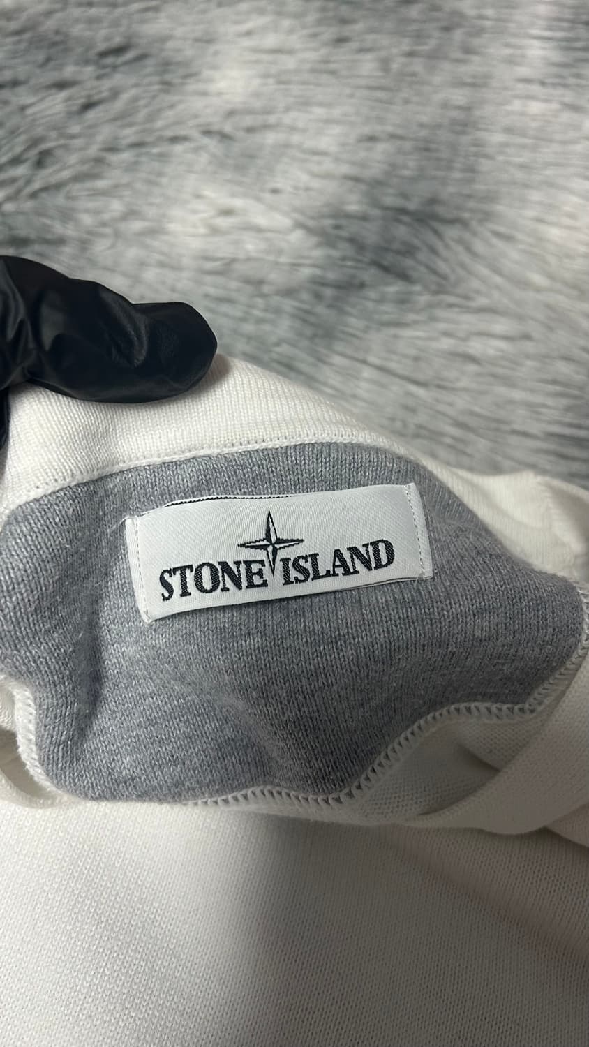 [XL size] 스톤아일랜드 니트 화이트 상품이미지2