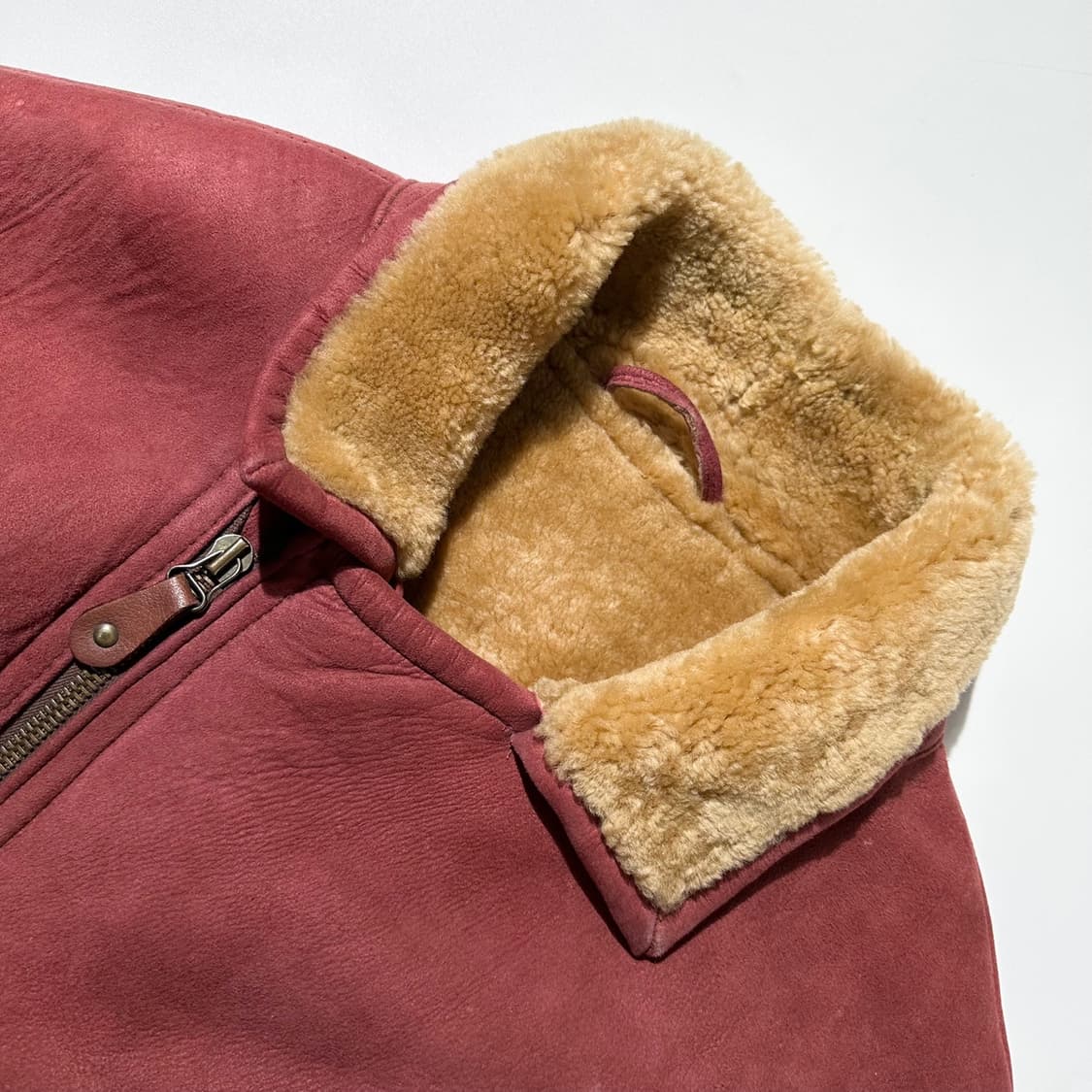 쉐비뇽 레더 시어링 무스탕 라이더 자켓 상품이미지4