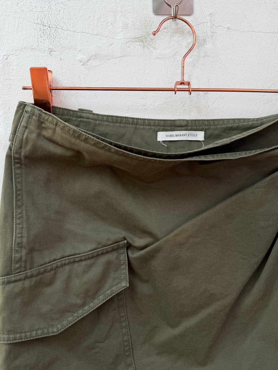 Isabel marant 카키 미니 랩 스커트 상품이미지3