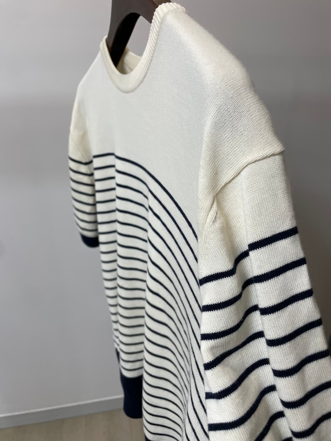 (XL) 부기홀리데이 마린 스트라이프 반팔 니트 상품이미지3