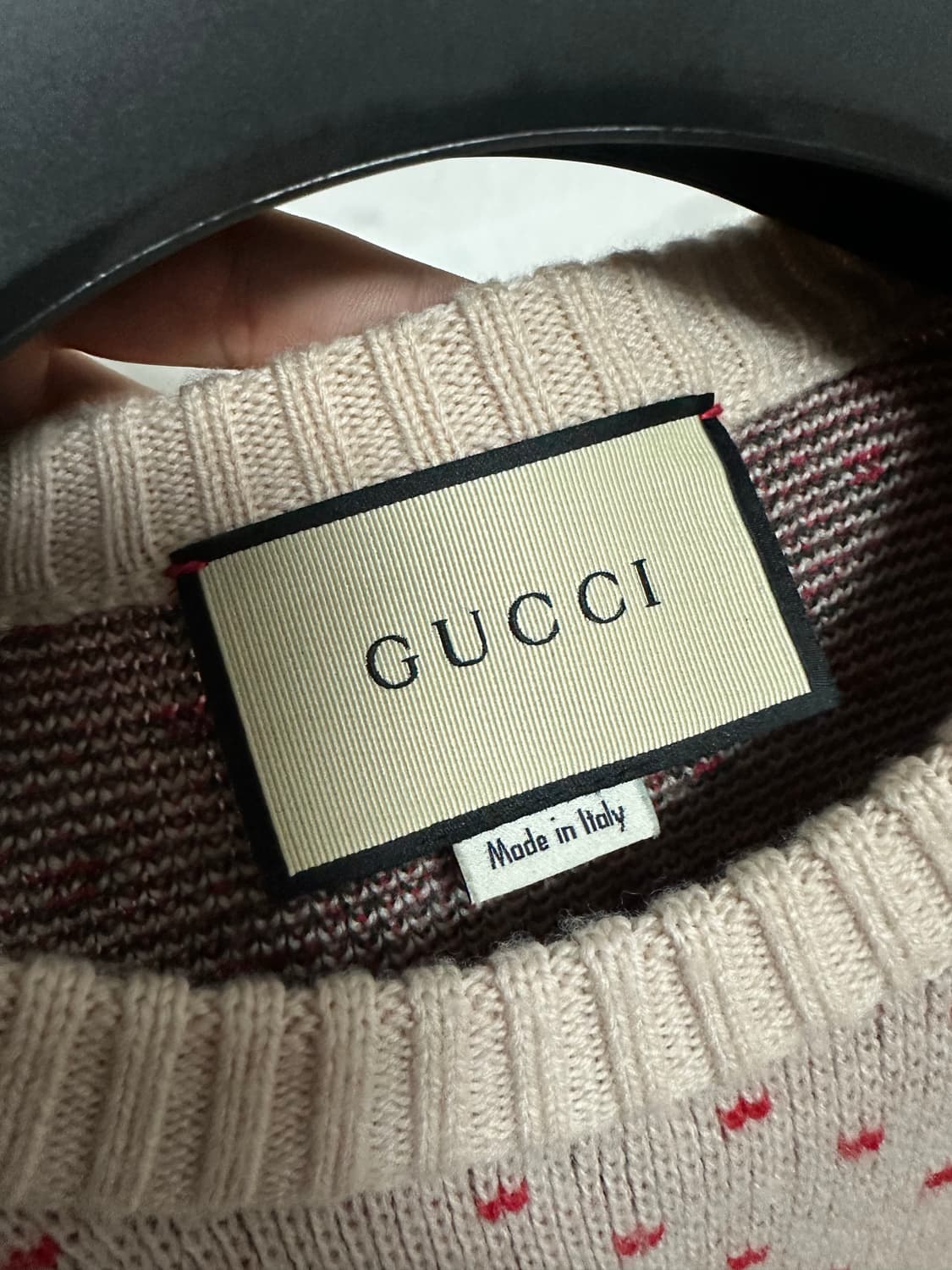 구찌 스네이크 도트 울 니트 (M) 상품이미지3