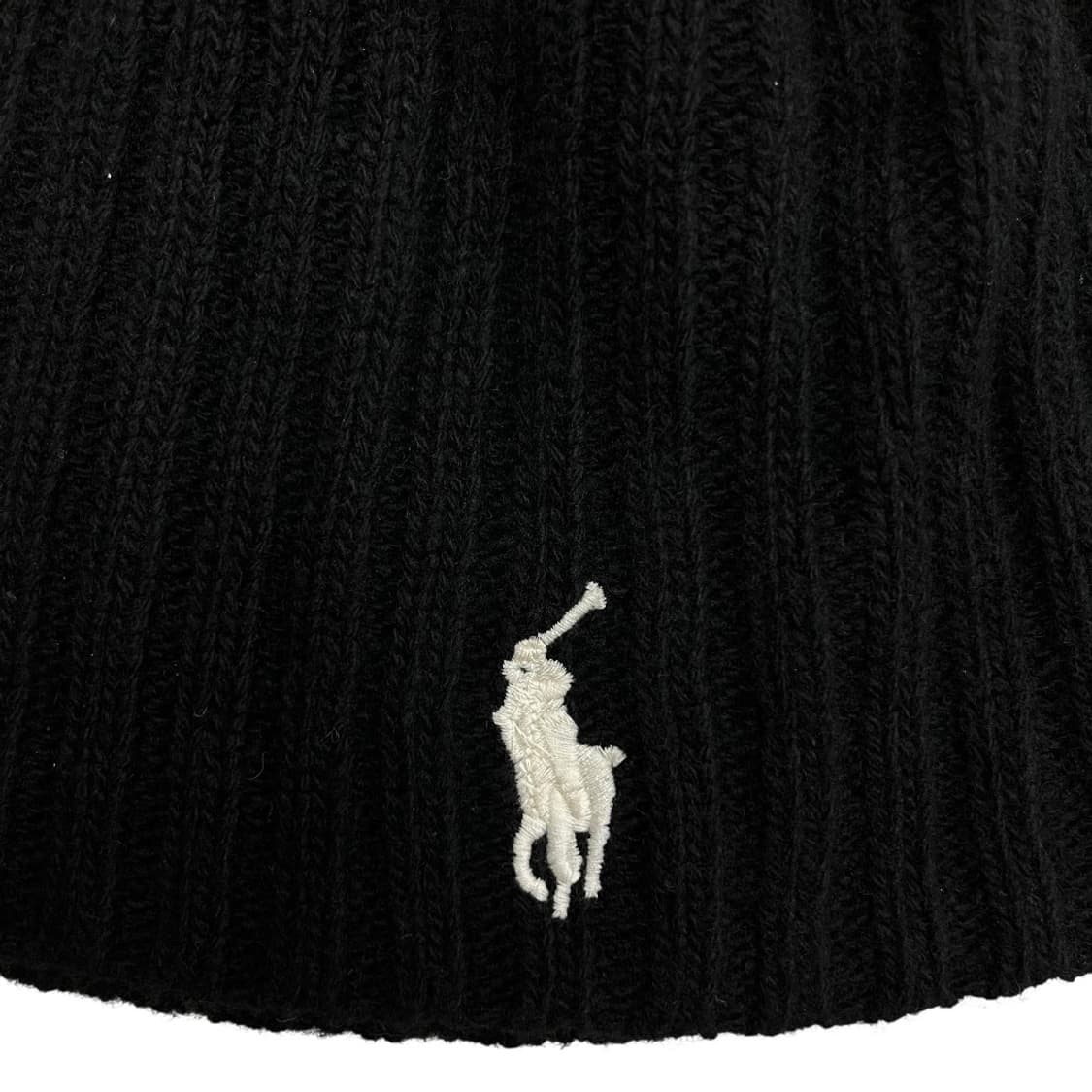 폴로 랄프로렌 화이트포니 블랙 니트 비니 상품이미지5