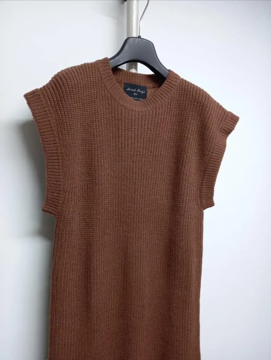 새 샌드베이지 맥시 니트 원피스 F 33-66 상품이미지4