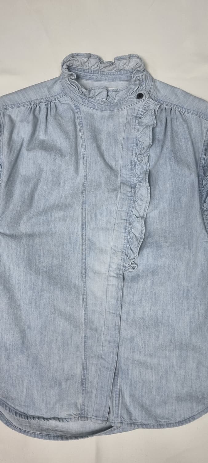 이자벨마랑 데님 프릴 셔츠 S _ 여성, 실측 확인 상품이미지3