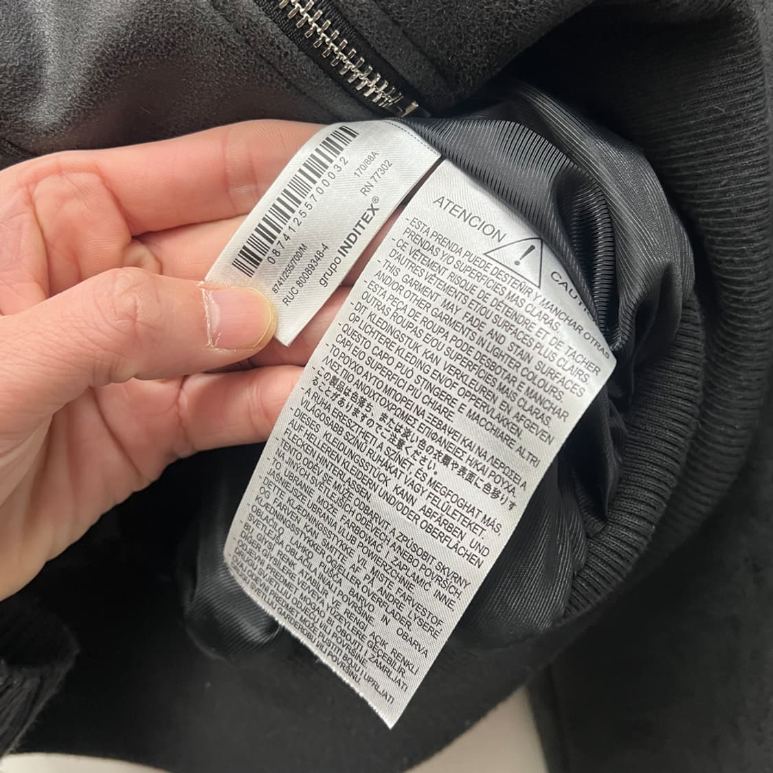 ZARA 자라 레더 봄버 자켓 M 상품이미지4