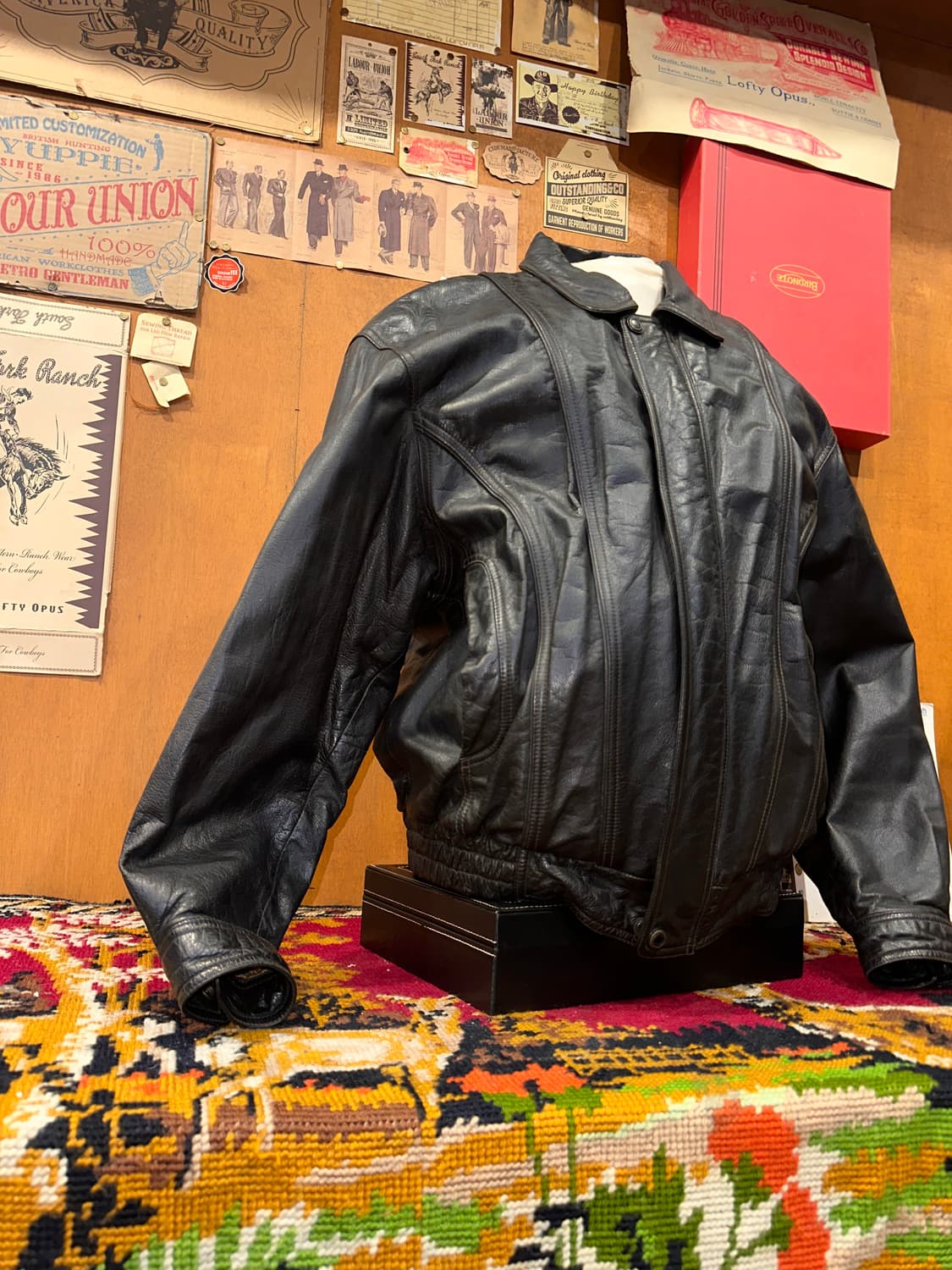 ( L-XL ) 가죽자켓 레더자켓 봄버자켓 양가죽 소가죽 a2가죽자켓 상품이미지4